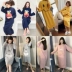 Bộ đồ ngủ cotton mùa xuân và mùa thu nữ mùa hè Phiên bản Hàn Quốc của sinh viên lỏng lẻo ngọt ngào và đáng yêu có thể mặc bên ngoài phụ nữ mang thai phục vụ mùa đông