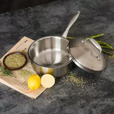 Langma stainless steel milk pot baby baby food supplement hot milk thickening small soup cooker induction cooker universal 18cm