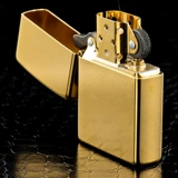 Zippo более светлый подлинный чистый медный цветок песок Золотой цветок.