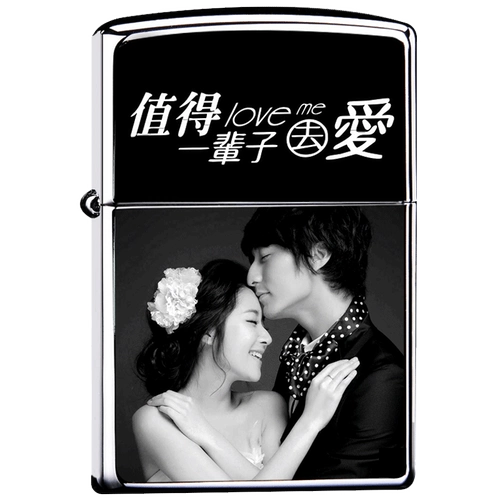 Оригинальная зажигалка, мужская фотография на керосине на день Святого Валентина, «сделай сам», делается под заказ