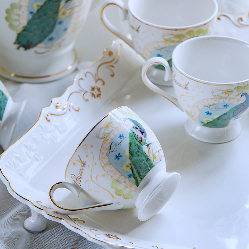 Household water cup suit European water cup tea set ceramics cup cold water sitting room glass to get I