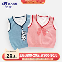 Baby autumn knitwear vest baby wool vest boy girl Autumn Winter horse clip newborn spring and autumn clothes