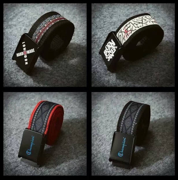 Men's and Women's Automatic Buckle Leather Belts, Casual Woven Jeans Belts, Trendy Korean Style Workwear Canvas Military Belts Men's and Women's Automatic Buckle Leather Belts, Casual Woven Jeans Belts, Trendy Korean Style Workwear Canvas Military Belts