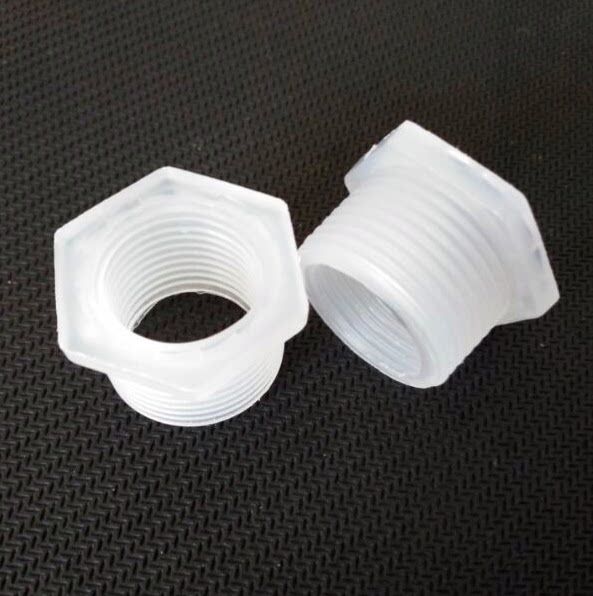 PVC plastic filling heart reducer adapter 6 points external teeth to 4 points inner teeth reducer