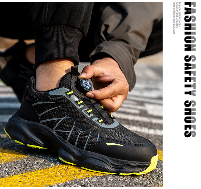 Защитная обувь 男士劳保鞋男款防砸防刺穿夏季轻便新款老保带钢板耐磨工地安全鞋 Zhen Cheng