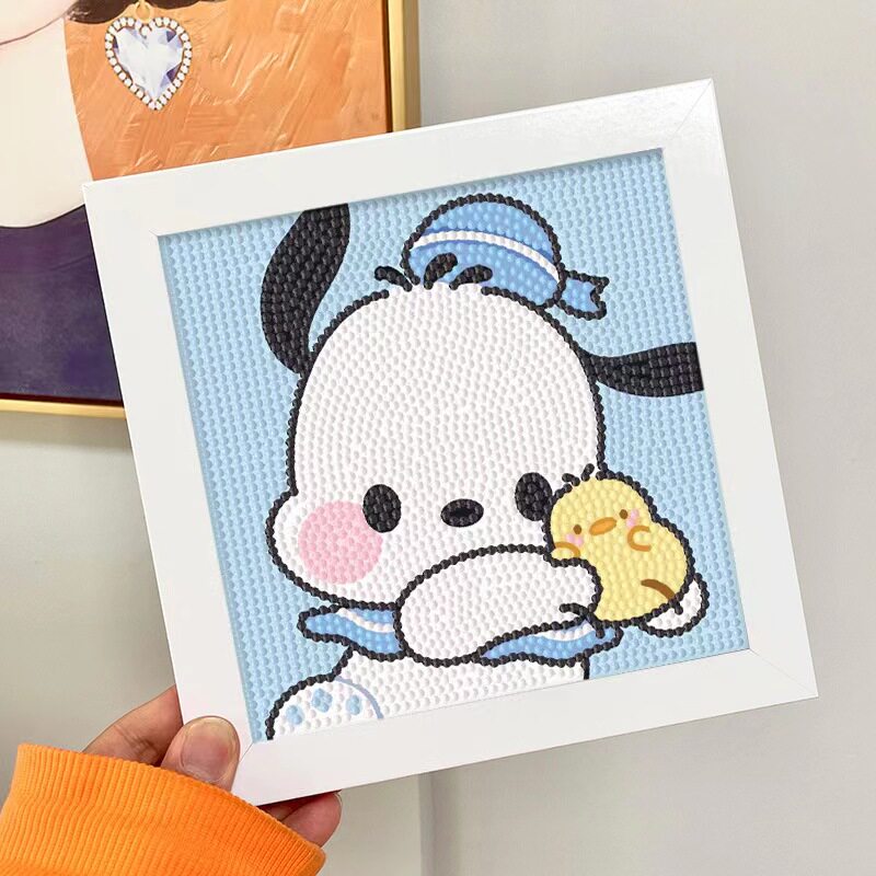 Children's Diamond Graphics Hand Diy Material package Crystal Teacher Festival Girls Young Toy Works