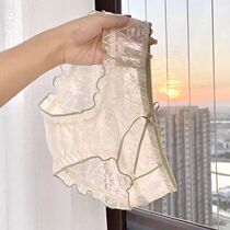 Underwear girl without trace summer thin lace in breathable lace middle thin mesh shorts antibacterial explosion girl