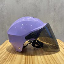 Electric battery car helmet gray man and woman summer sunscreen four seasons of general helmet locomotive full helmet cute safety cap