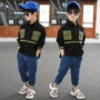 Bộ đồ bé trai mùa thu 2019 cho bé trai lớn 10 tuổi bé trai xuân và mùa thu ngoại ngoại hai mảnh set 12 mát mẻ - Phù hợp với trẻ em váy trẻ em hàn quốc