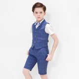 Детский классический костюм для мальчиков, комплект для отдыха, наряд для музыкальных выступлений, подходит для подростков, 3 предмета