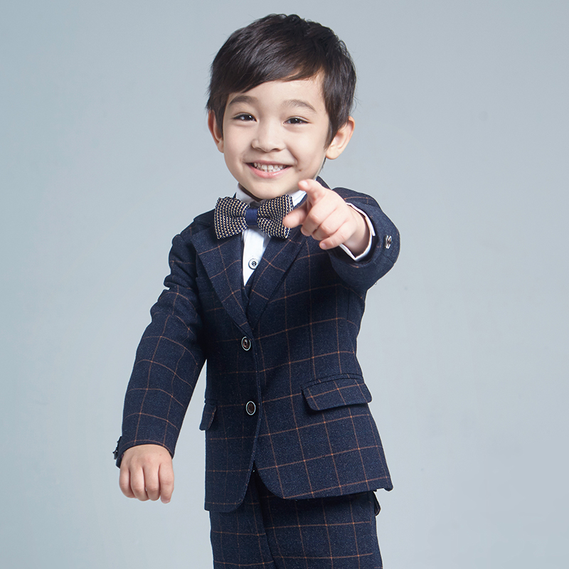 Children's suit Male small suit suit Flower girl boy host dress Piano performance suit boy handsome British