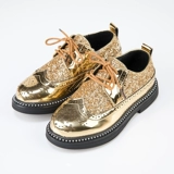 Черное платье для мальчиков в английском стиле, детские туфли для кожаной обуви, осенняя обувь, коллекция 2021, подходит для подростков, в британском стиле