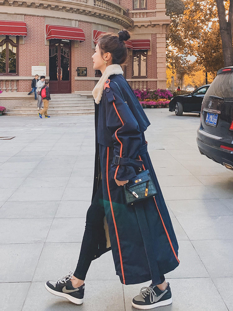 Tooling Parker cotton clothing women's winter long version over the knee ins tide velvet thickening 2020 new Korean version loose cotton clothing