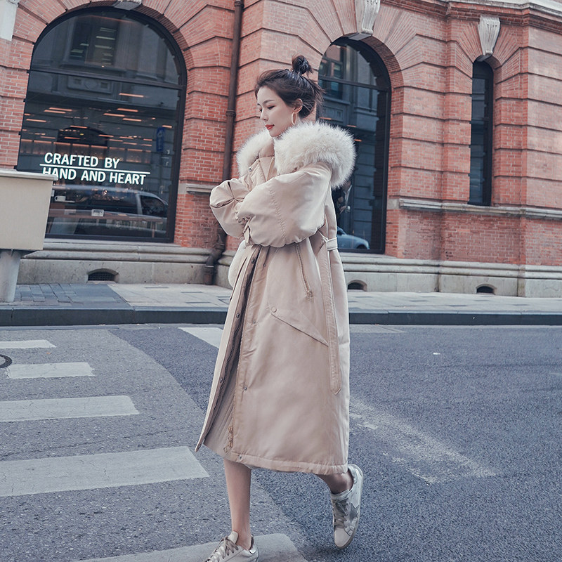 Faction to overcome female winter tooling cotton clothes cotton clothes ins2021 new Korean version loose with knee thickened cotton padded jacket