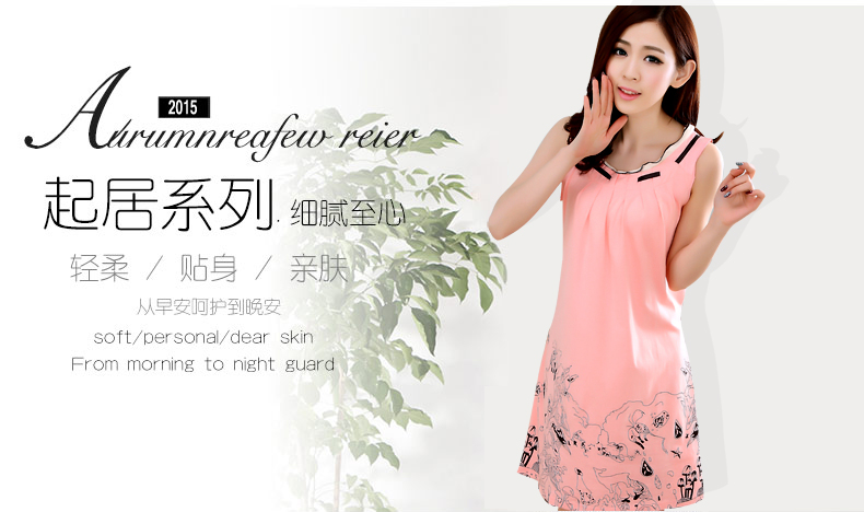 Sexy ngắn tay mùa hè cotton không tay nightdress ladies sling kích thước lớn Hàn Quốc mùa hè vest lỏng sinh viên đồ ngủ