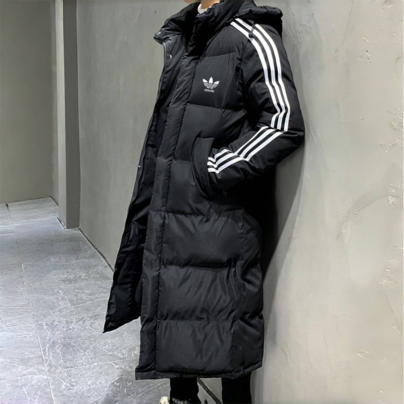 Ole Genuine Winter New down Jacket for Men and Women, Mid-Length Detachable Hooded Coat, Three-Stripe down Coat Ole Genuine Winter New down Jacket for Men and Women, Mid-Length Detachable Hooded Coat, Three-Stripe down Coat