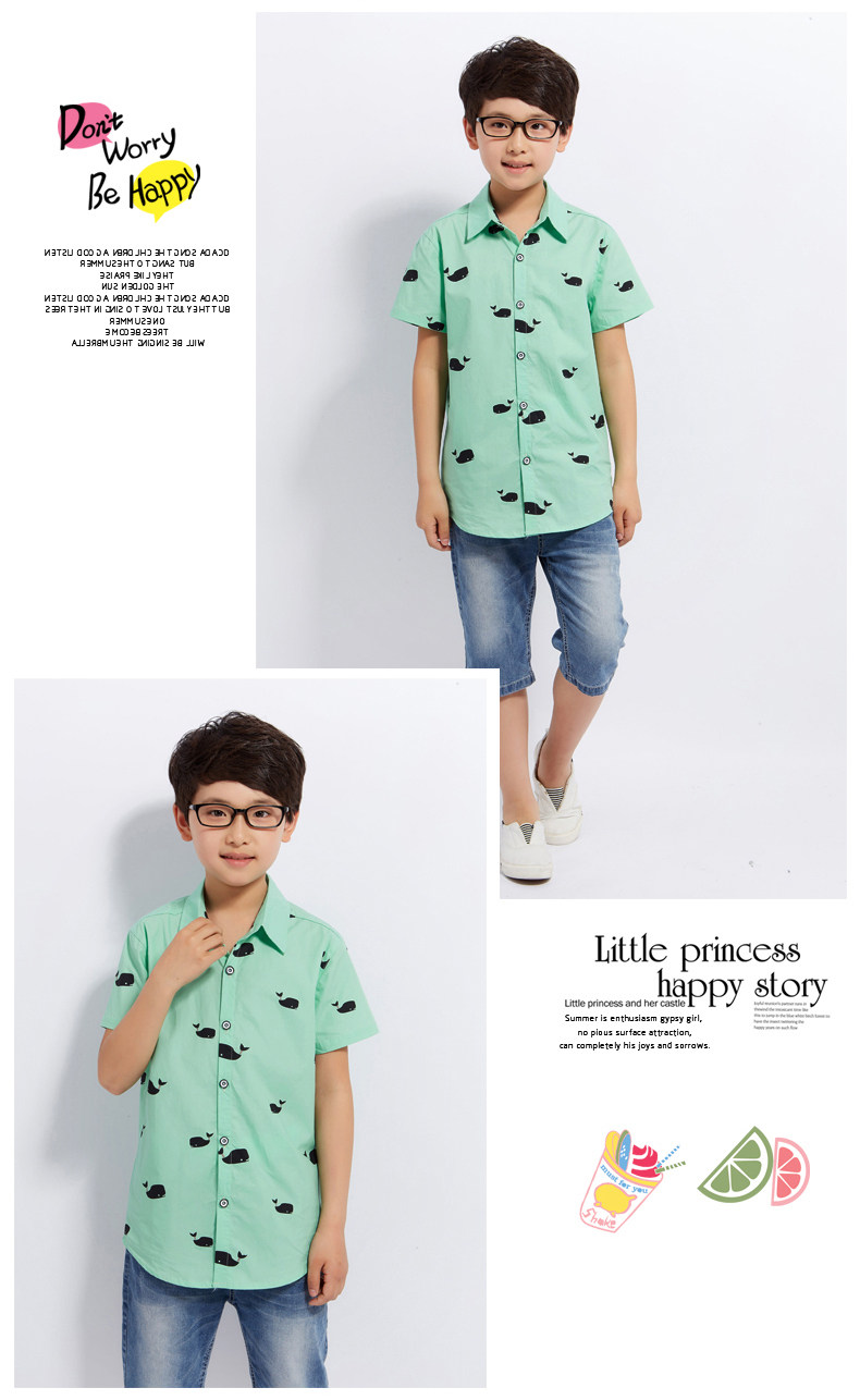 Chemise garcon à manche courte - Ref 2077518 Image 17