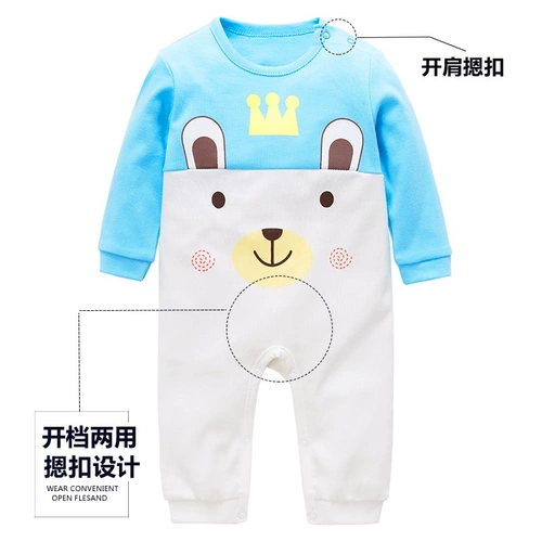 Комбинезон для новорожденных, демисезонная детская пижама, боди, термобелье, детский хлопковый пуховик, 0-3 мес.