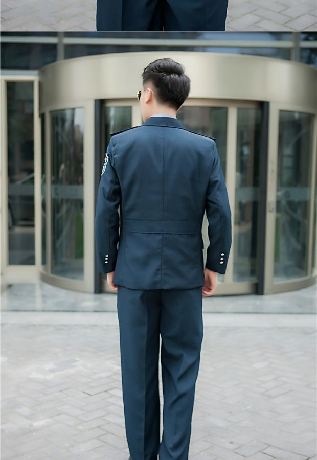 Quần áo an ninh mới dài tay đầy đủ mùa xuân và mùa thu quần áo nam nữ sở hữu quần yếm đồng phục áo khoác phù hợp với màu đen đồ bộ thể thao nam