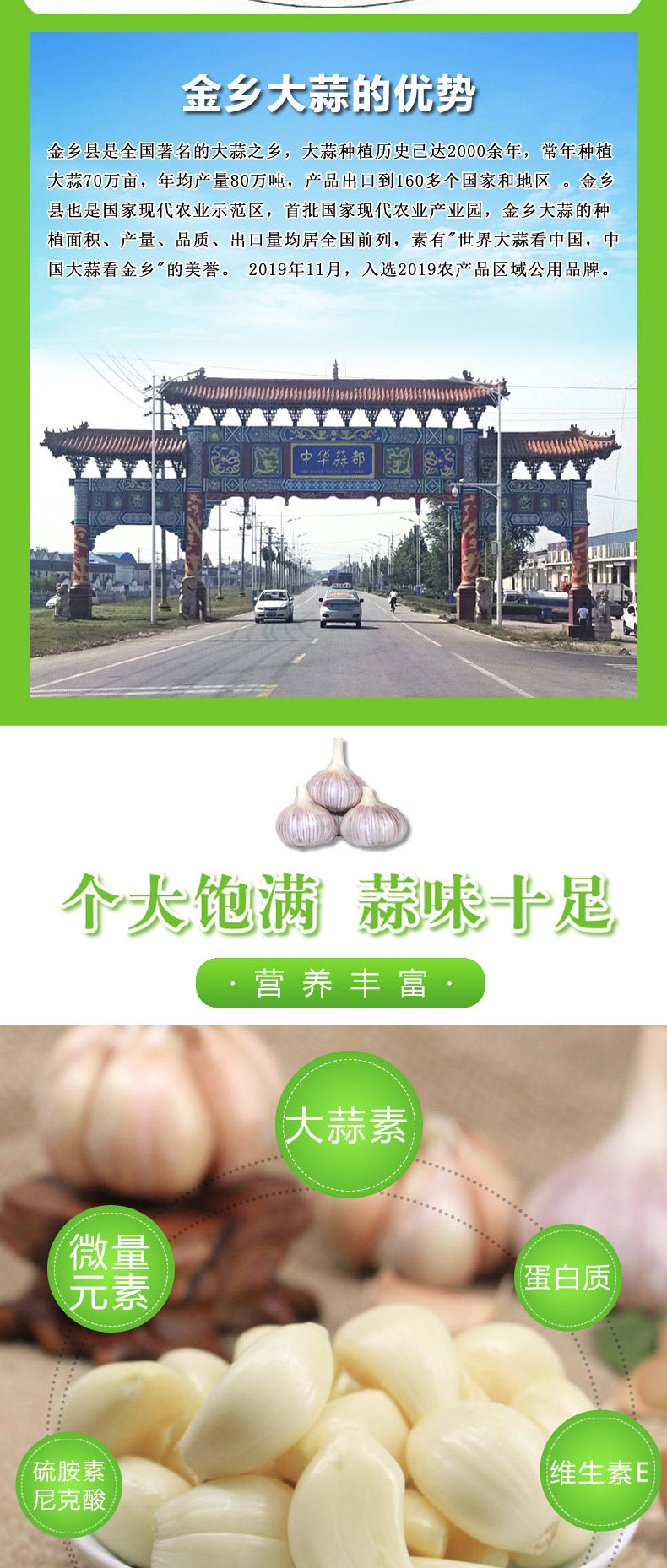 金乡大蒜 山东金乡干大蒜头5斤装 图2