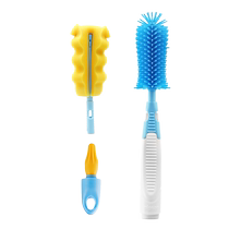 Pigeon bottle brush set bottle brush nylon sponge nipple brush 360 rotating brush bottle nipple cleaning brush