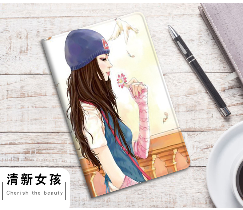 Rongyao Ping nắp bảo vệ tấm 5 Nữ 10.1 inch thưởng thức Huawei tablet AGS2-W09 / W19 M T5 10 inch da kháng thả AL00 bao gồm tất cả phim hoạt hình vỏ mềm dễ thương - Phụ kiện máy tính bảng bàn phím ipad air 2