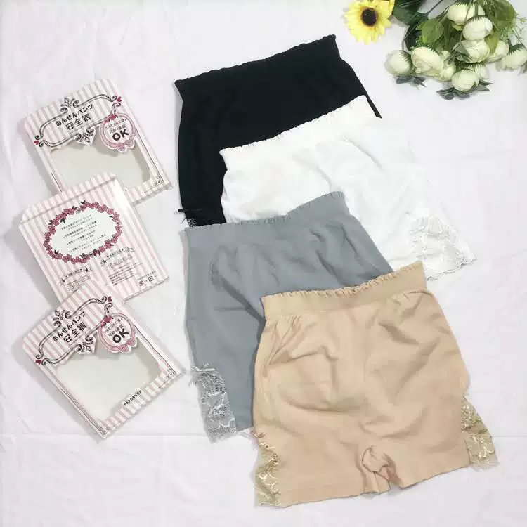 Lemon house ren quần an toàn chống chói nữ mùa hè cotton cotton mặc ngoài quần legging ba điểm quần short eo cao - Quần tây thường