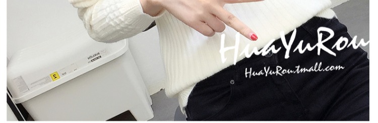 Áo len nữ mùa thu và áo len mới ngắn đầu bó sát Đầm bó sát hoang dã dài tay nửa cổ cao đan đáy áo áo len cổ tim