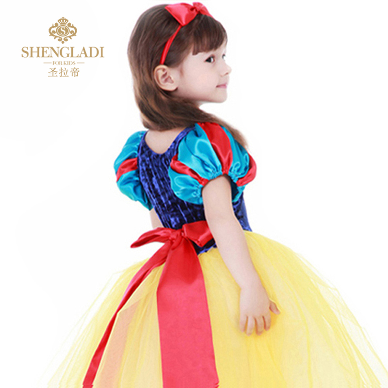 Cô gái mặc váy trắng tuyết Aisha trẻ em biểu diễn Halloween quần áo fluffy câu chuyện cổ tích sinh nhật cos váy công chúa cho bé gái