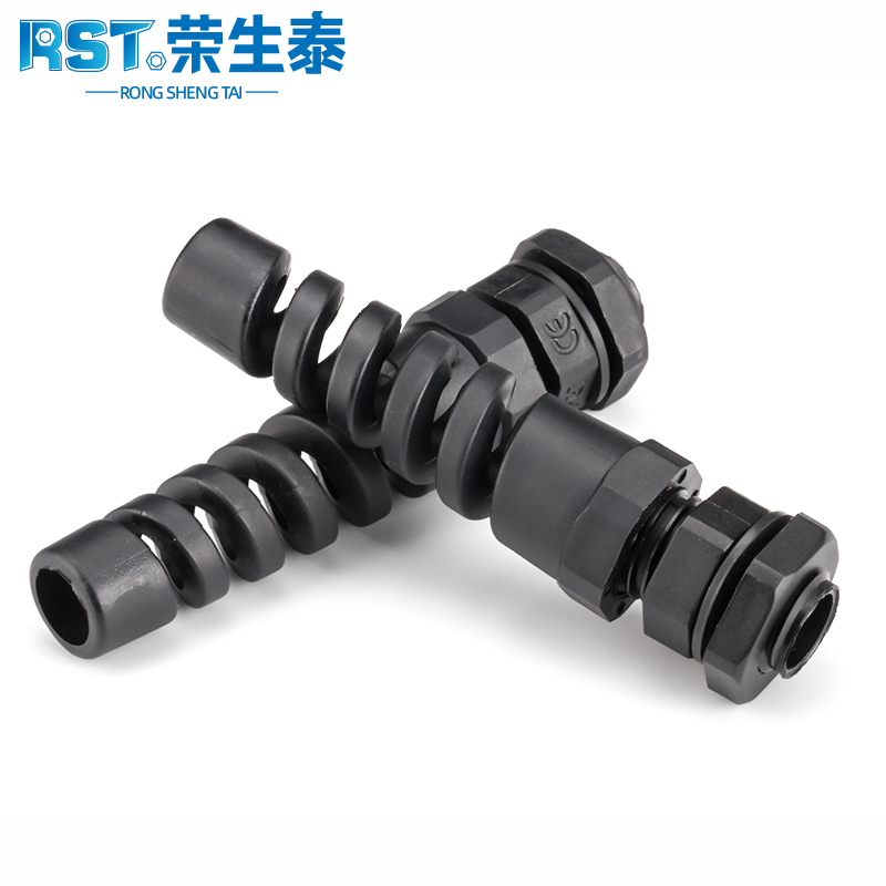 Plastic anti-bending cable fixing head resistant to bend waterproof joint nylon cable connector torsion-resistant protective joint