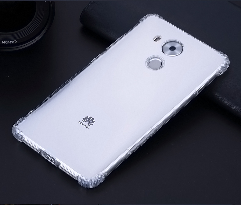 Huawei mate9 vỏ điện thoại di động silicone chống mùa thu mate8 bảo vệ bìa trong suốt túi khí bao gồm tất cả mềm mate10 nam m9 vỏ nữ mô hình thủy triều đơn giản mt9 bốn- góc phụ kiện m8 dày cá tính sáng tạo 8