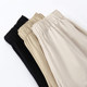 ໂສ້ງກິລາສັ້ນ Baleno ຜູ້ຍິງປີ 2024 New Summer Twill Pants High Three-Point Pants Loose Simple Pure Cotton Casual Pants