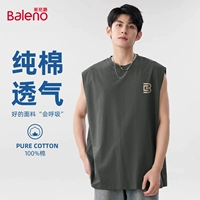 【Чистый хлопковый жилет】 серого зеленого#MBB Маркер