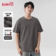 【Чистый хлопковый короткий рукав】 Средний серый#твердый цвет