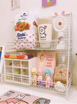 Kitchen household table rack snack storage rack desktop living room table sundries dressing storage rack