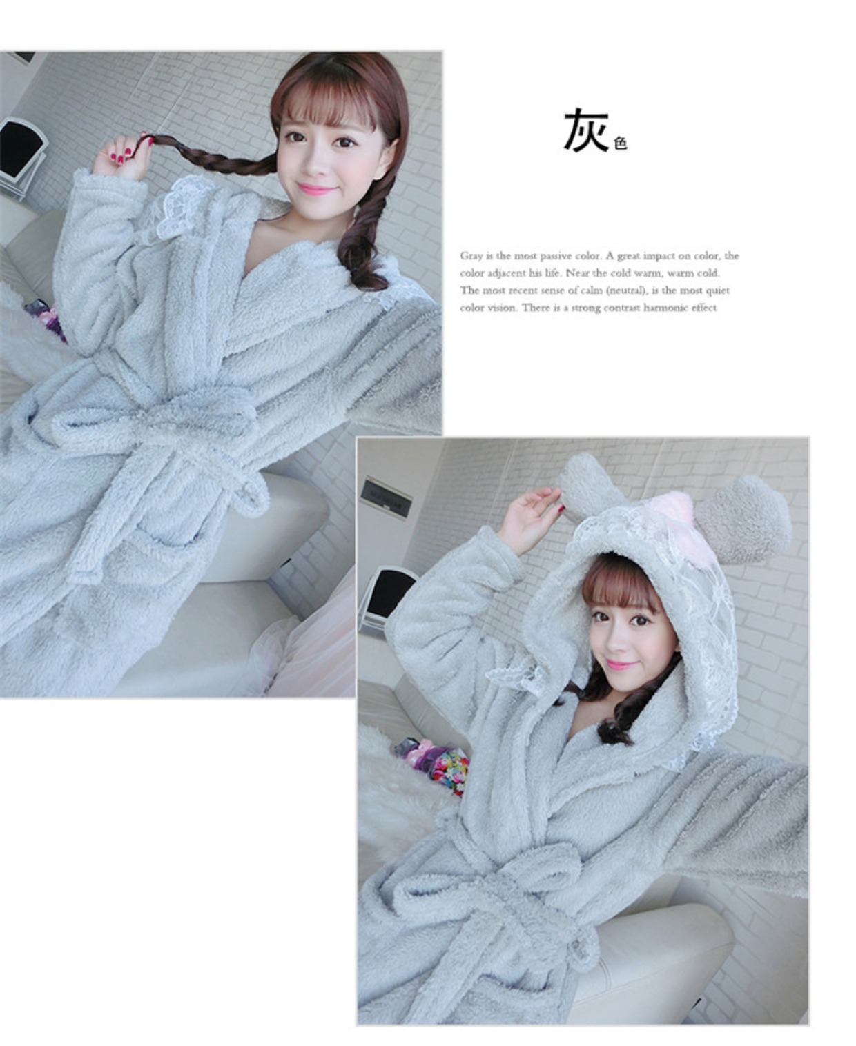 Váy ngủ flannel nữ gợi cảm mùa thu đông váy ngủ nữ