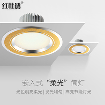 Downlight led ceiling light Embedded hole light Ceiling light Living room 3W5W tile spotlight hole light Brushed gold aisle