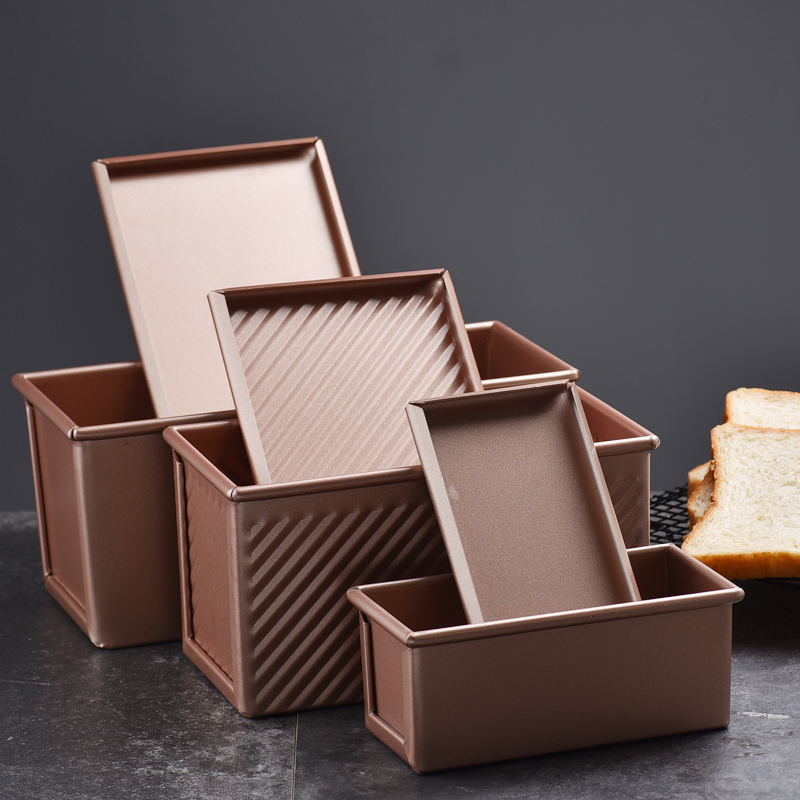 Nonstick toast mold home with lid 450g toast with box corrugated bread die baking egg chinoe WK9054