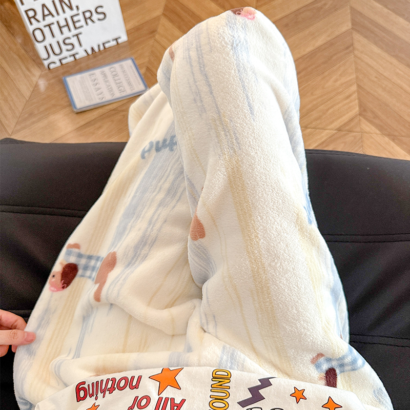Autumn and Winter New Flannel Pajama Pants for Women, Fleece-Lined and Thickened Coral Fleece Long Pants, Cartoon Warm Plus-Size Home Pants