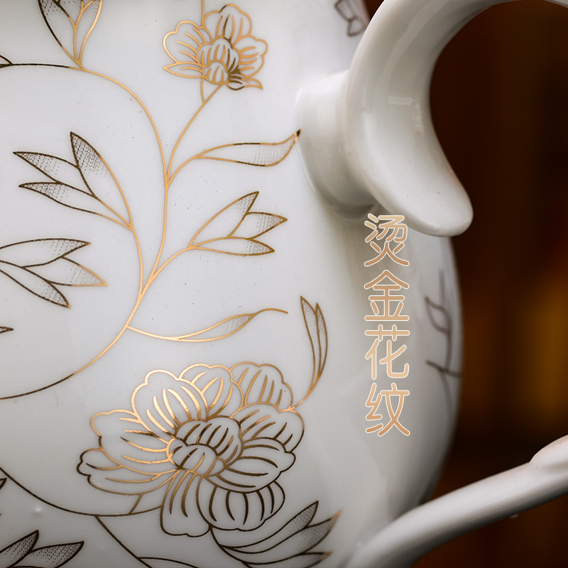Household ceramic tea sets the teapot teacup contracted sitting room tea drinking 6 glasses of water ceramic cup teapot