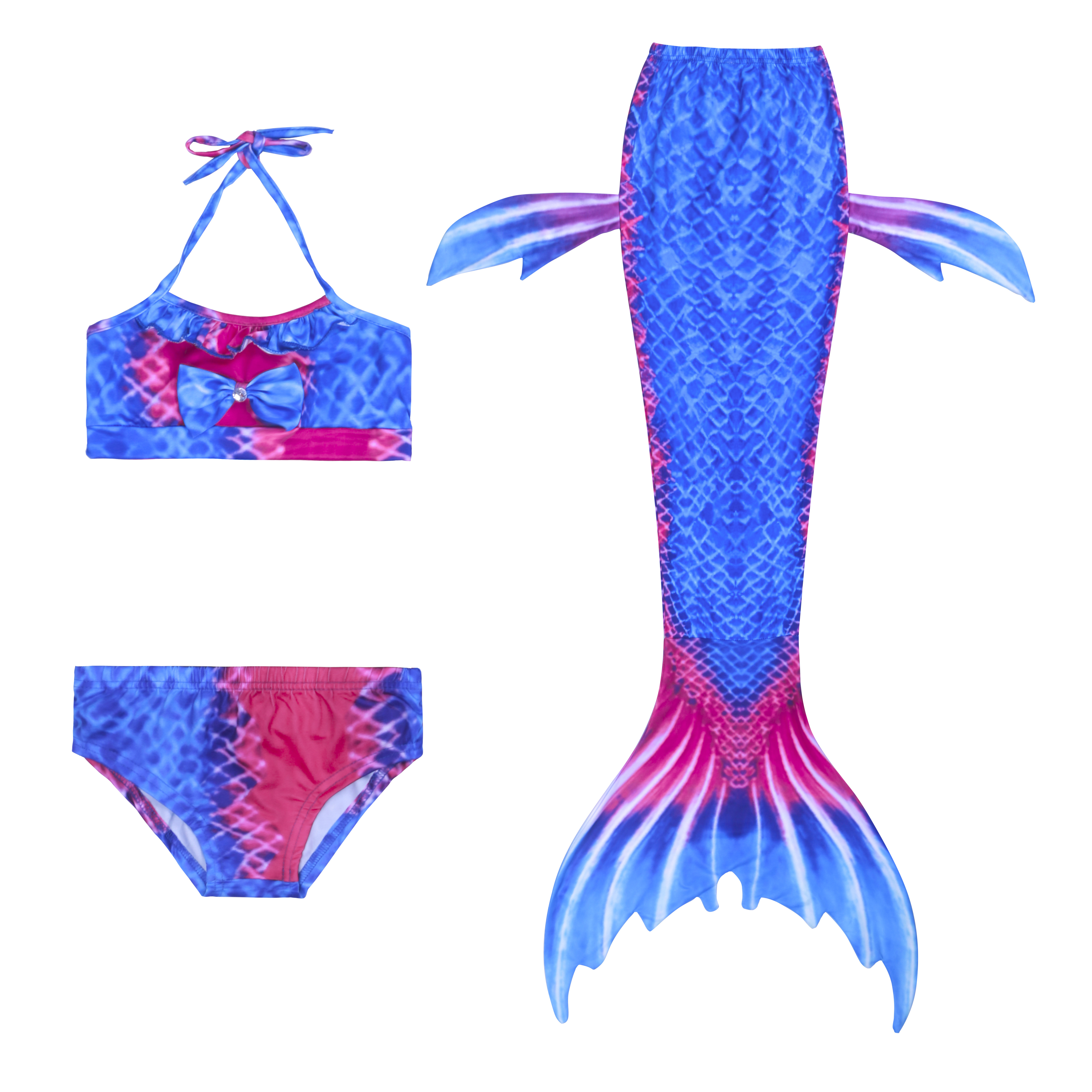 2018 trẻ em váy nàng tiên cá áo tắm bé gái trang phục bơi bé gái bãi biển chia bikini trang phục đồ bơi trẻ em phim hoạt hình