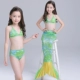 Cô bé váy nàng tiên cá áo tắm bé gái công chúa bé bơi trang phục bé gái bãi biển chia bikini trang phục quần bơi bé trai