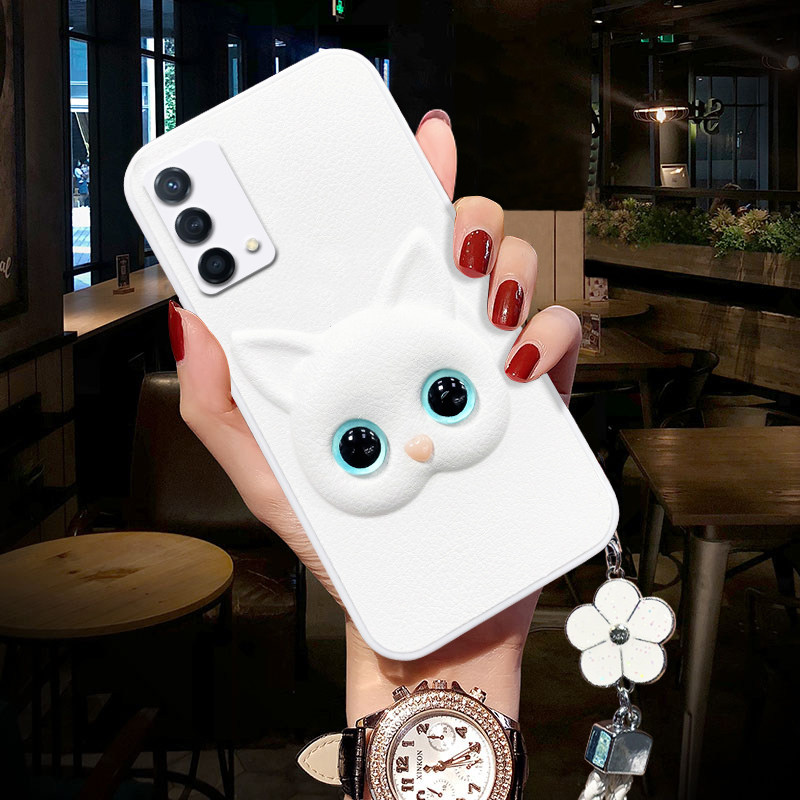 Zhao Ruth with the same paragraph oppok9 mobile phone protection shell lady's net red k9 protective sleeve 2021 new personality creative girls' day department cartoon cute cat eye silicone anti-fall lens full package limited edition wave