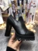 Ga Châu Âu Kiểu Âu Mỹ Giày bốt ngắn mũi tròn gót dày Giày cao cổ La Mã Giày bốt nữ Chelsea boots thời trang - Kính râm