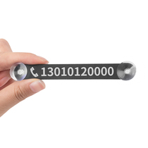Metal temporary parking telephone number plate car non-stick license plate custom aluminum alloy creative personality lettering