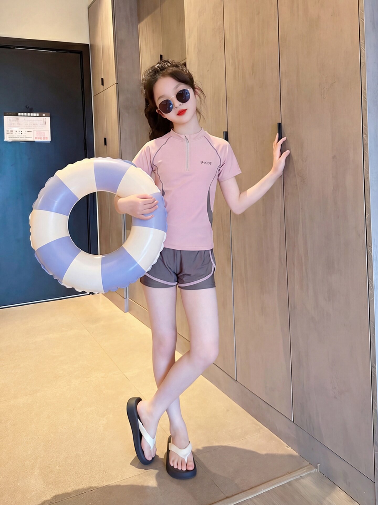 女童游泳衣分体中大童女孩泳衣2026夏季新款儿童速干专业训练泳装 — 4