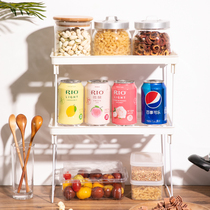 Foldable storage rack can be stacked with multiple layers of storage cabinet partition kitchen rack seasoning bottle finishing shed