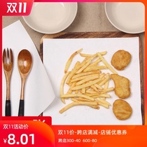 Kitchen baking fried food oil suction paper square tempura frying barbecue oil filter silicone oil cushion paper 100