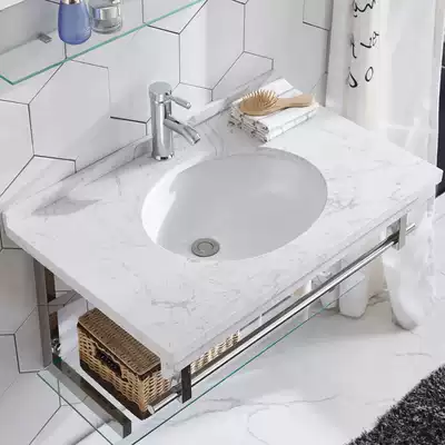 Marble wash basin small household washbasin cabinet combination simple dressing room wash table Wall sink basin