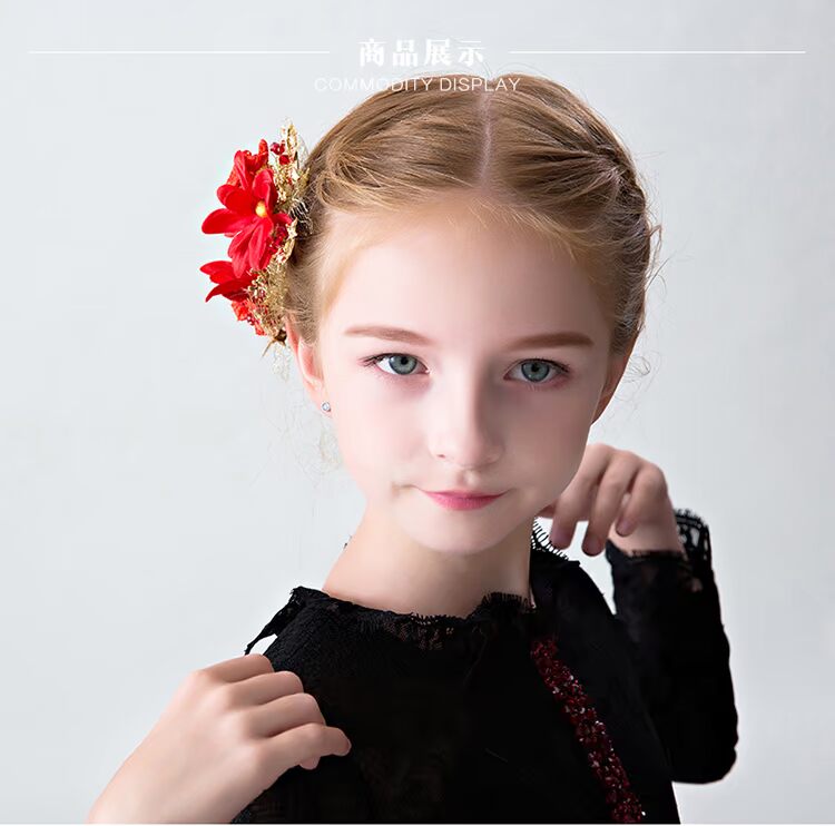 Phụ nữ hoa tiara kẹp tóc kẹp tóc phụ kiện hoa trắng hoa cô gái năm mới phụ kiện hiệu suất cô gái kẹp tóc kẹp tóc em bé